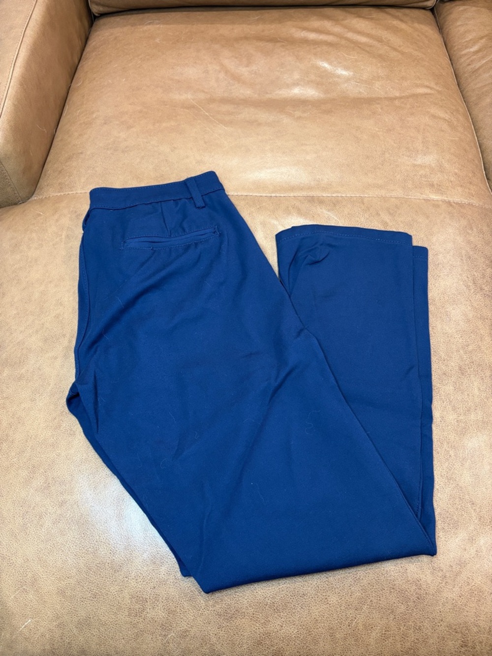 Men's Navy Chino Pants - Classic Straight Fit